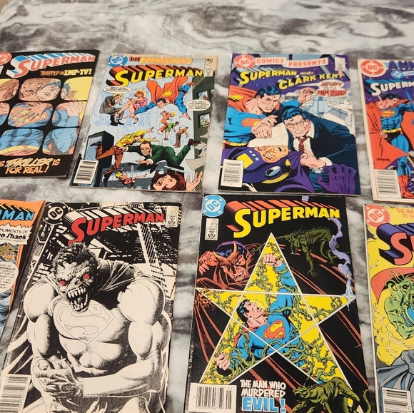 Lot Of 10 Dc Superman Comics 1980s #384 420 419 422 351 2 79 350 421 Radio Shack - Picture 3 of 5